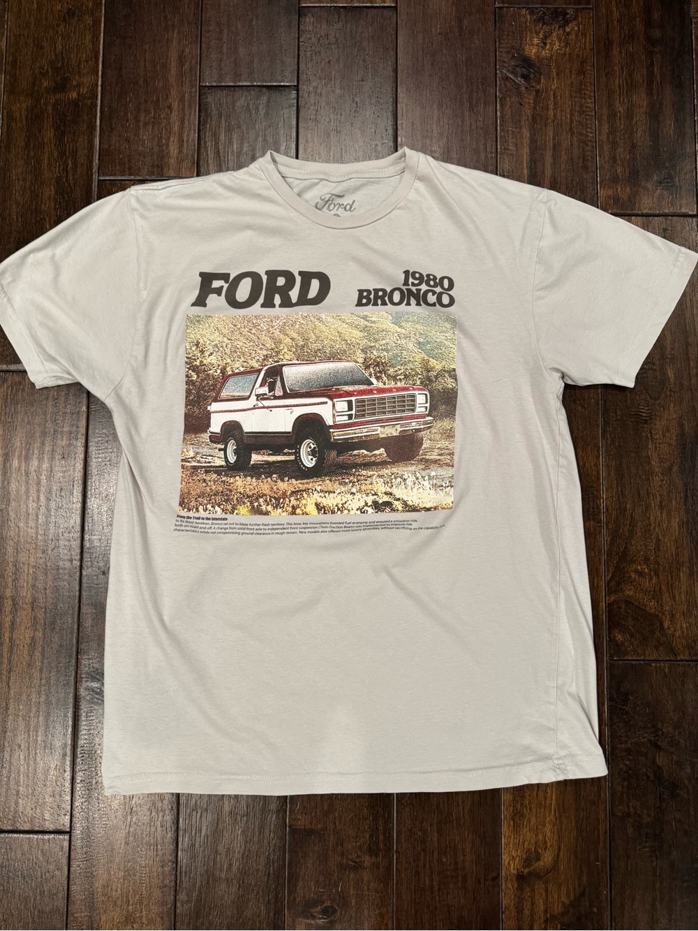 Men’s Ford 1980 Bronco Graphic T-Shirt - Gray - Large
